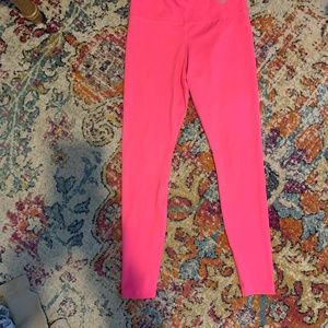 Neon pink leggings